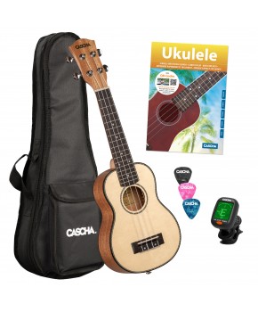 Sopran ukulele Smreka SET...